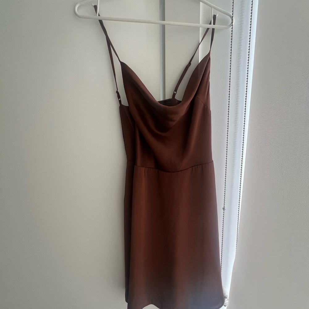 Sunday best coffee coloured mini dress